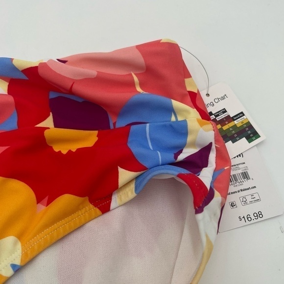 Time and Tru Women's Floral High Waist Twist Swim Bottoms Size 3X - Picture 9 of 13